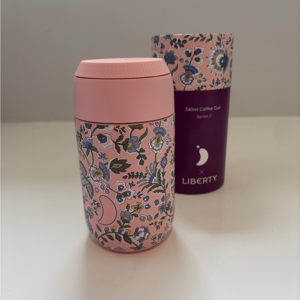Liberty Pink and Purple Floral Coffee Cup